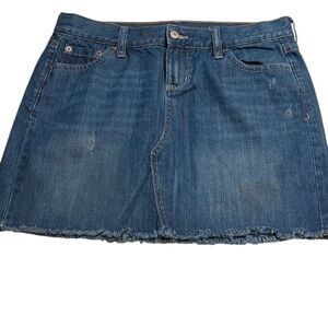 Old Navy Jean Denim Mini Skirt 6 EUC